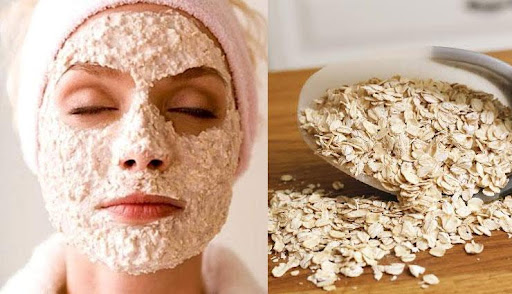 Skin whitening mask with sour yogurt and oatmeal