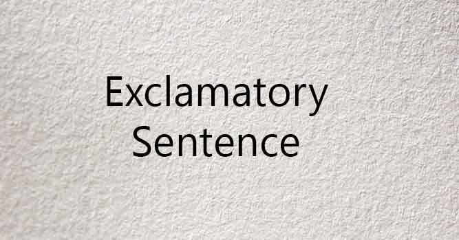 exclamatory sentence কাকে বলে