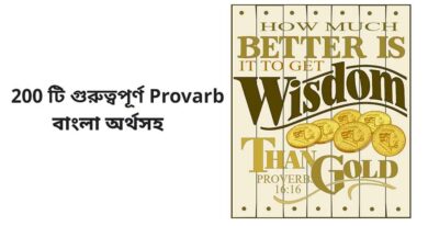 Provarb বাংলা অর্থসহ