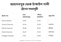 joydebpur to tangail train schedule today