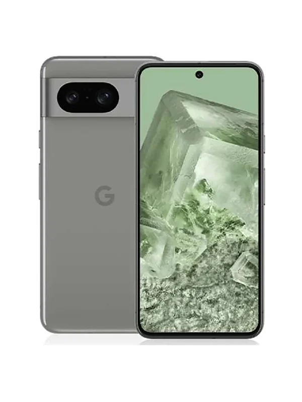 Google Pixel 8 Primary: Duel: 50+12 MP Camera, Selfie: 10.5 MP, 8/128 GB, Display: 6.2", Android 14