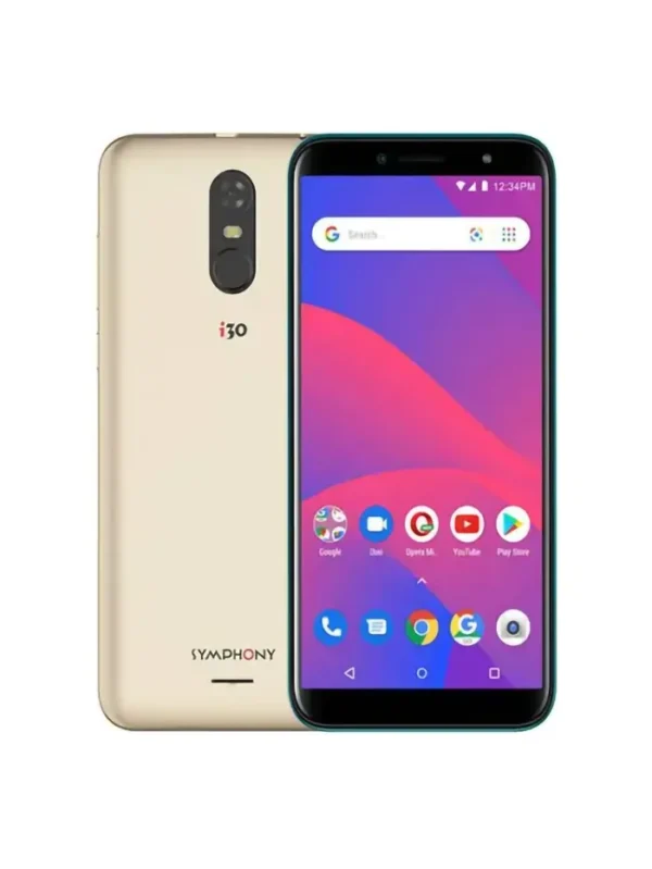Symphony i30 8 MP Camera Selfie: 5 MP, 1/16 GB, Android 9.0 (Pie); Go Edition