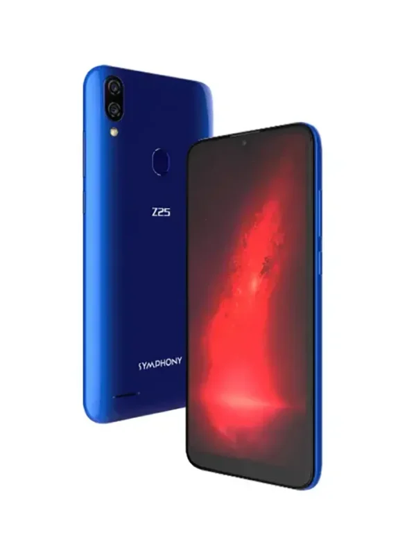Symphony Z25 Primary: 13 MP Duel Camera, Selfie: 8 MP, 3/32 GB, 6.9" Display