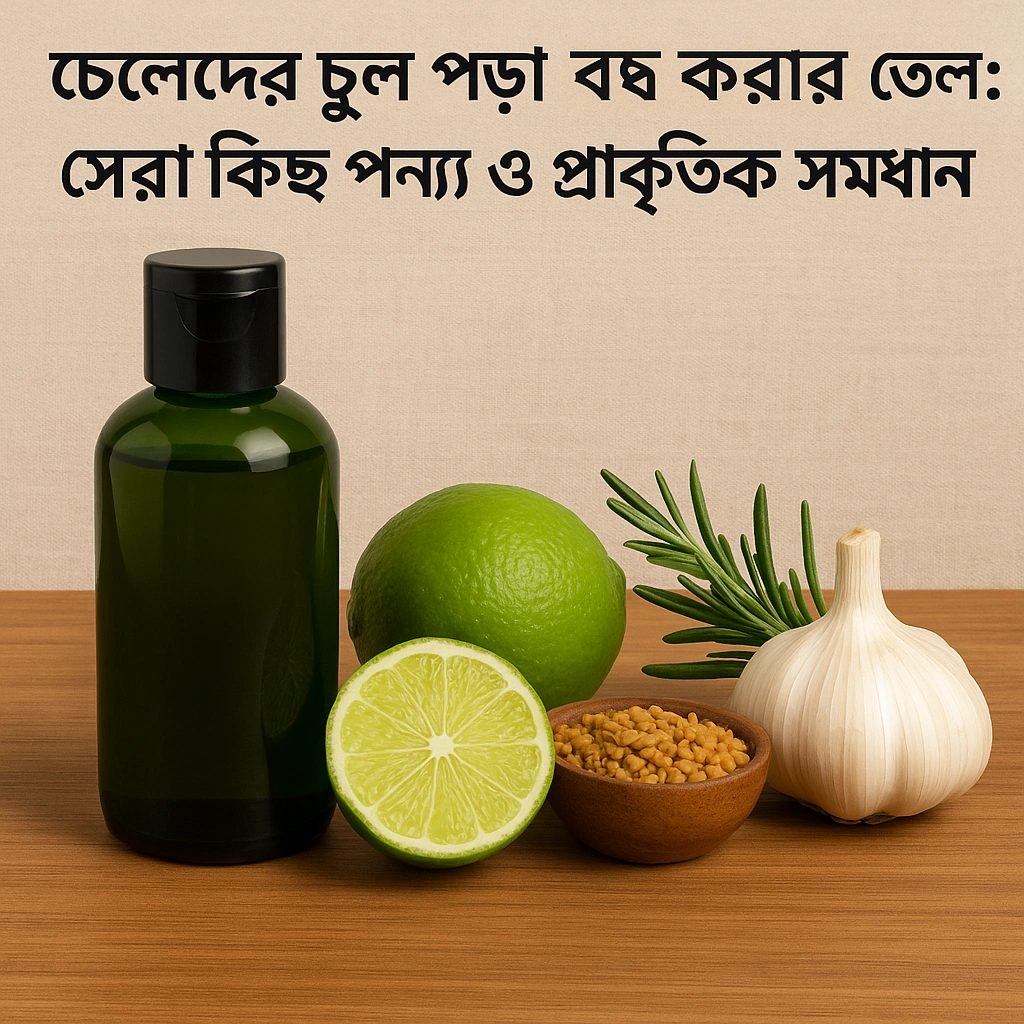 ছেলেদের চুল পড়া বন্ধ করার তেল ছেলেদের চুল পড়া বন্ধ করার তেল: সেরা কিছু পণ্য ও প্রাকৃতিক সমাধান