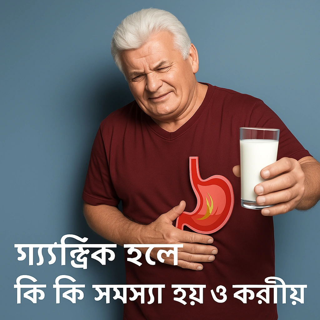 গ্যাস্ট্রিক হলে করনীয় গ্যাস্ট্রিক হলে কি কি সমস্যা হয় ও করনীয়